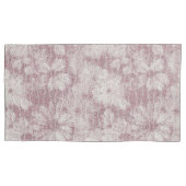 Floral Daisy Velvety Dusty Pink Kussensloop (Voorkant-Links)