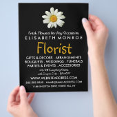 Floral Daisy, vlinderbloemig Adverteren Flyer (Hand)