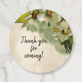  Floral Daisy Wedding Hartelijk dank voor uw komst Bedankjes Labels