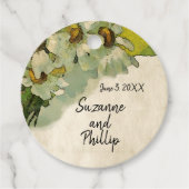  Floral Daisy Wedding Hartelijk dank voor uw komst Bedankjes Labels (Voorkant)