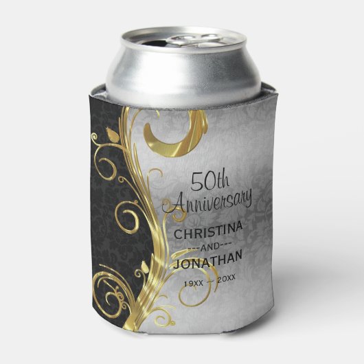 Floral Damask Blikjeskoeler (Blikje Voorkant)