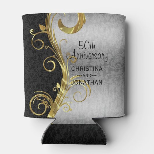 Floral Damask Blikjeskoeler (Achterkant)