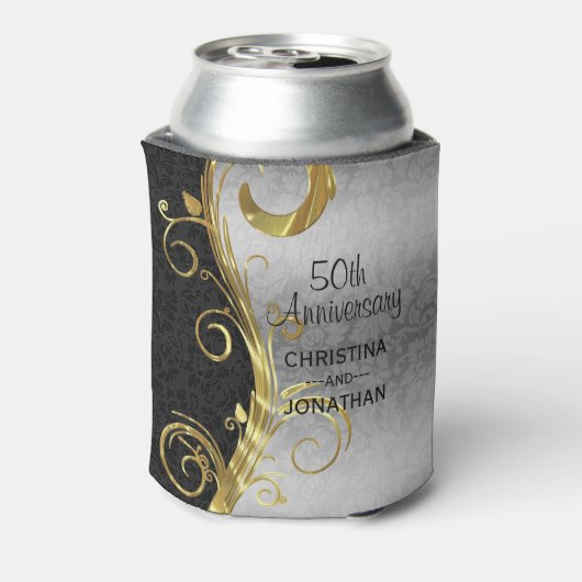 Floral Damask Blikjeskoeler (Blikje Achterkant)