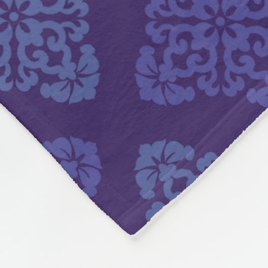 Floral Damask Fleece Deken (Hoek)