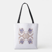 floral damask golden element . tote bag (Achterkant)