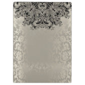  Floral Damask in Antiek Silver Klembord (Achterkant)