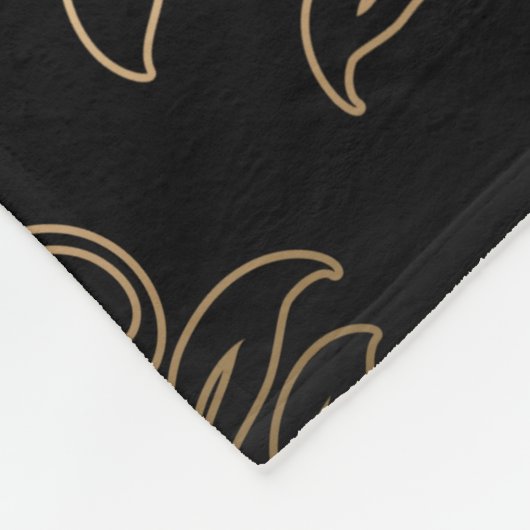 Floral Damask patroondeken Fleece Deken (Hoek)