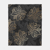 Floral Damask patroondeken Fleece Deken (Voorkant)