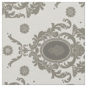 Floral Damask Pattern Fabric Stof (Close Up)