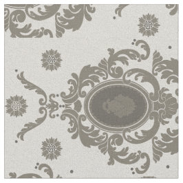 Floral Damask Pattern Fabric Stof