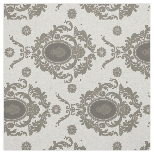Floral Damask Pattern Fabric Stof (Swatch)