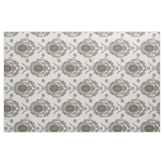 Floral Damask Pattern Fabric Stof (Fat Quarter)