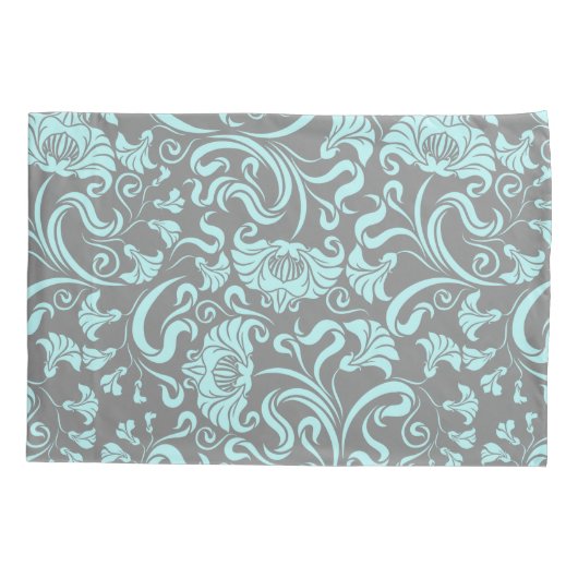 Floral/Damask Pattern Kussensloop (Achterkant-Links)