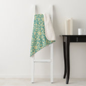 Floral/Damask Pattern Sherpa Blanket Deken (In situ)