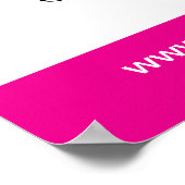 Floral Damask Poster Salon Black White Pink (Hoek)