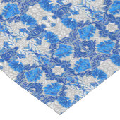 Floral Damask, Sapphire Blue en Grey Korte Tafelloper (Hoek)