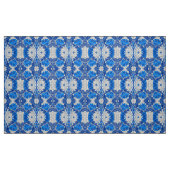 Floral Damask, Sapphire Blue en Grey Stof (Fat Quarter)