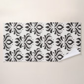Floral damask seamless pattern. Elegant Badhanddoek (Badhanddoek)
