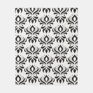 Floral damask seamless pattern. Elegant Fleece Deken