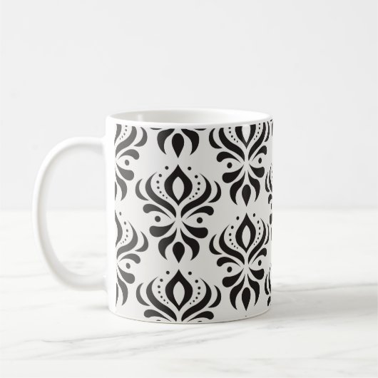 Floral damask seamless pattern. Elegant Koffiemok (Links)