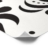 Floral damask seamless pattern. Elegant Poster (Hoek)