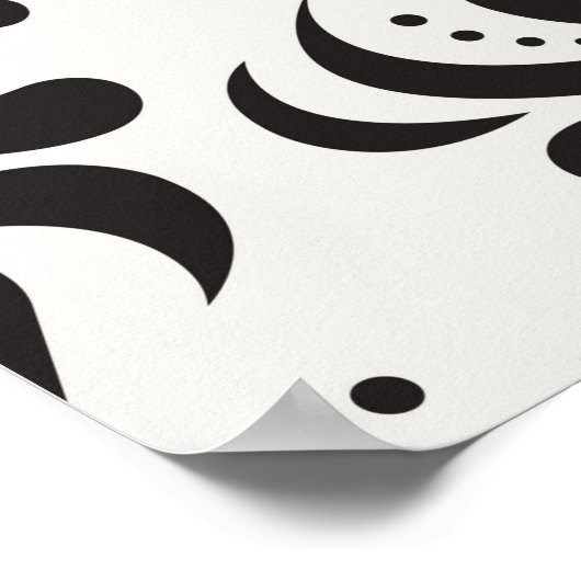 Floral damask seamless pattern. Elegant Poster (Hoek)