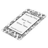 Floral Damask sparen de Magnet Datum Magneet (Linkerzijde)