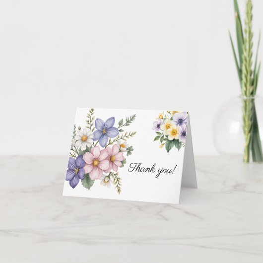 Floral Dank je kaart #1 (Voorkant)