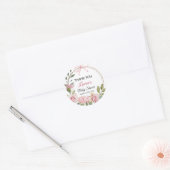 Floral Dank u Baby shower Sticker (Envelop)