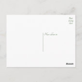  Floral Dank u roze amandelblazer Briefkaart (Achterkant)