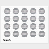 Floral Dank u Sticker/zeehond Ronde Sticker (Vel)