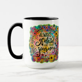  Floral Dankbaar voor uw reisofferte Mok