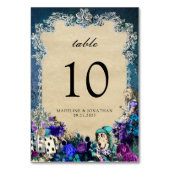 Floral Dark Alice in Worderland Kaart (Voorkant)