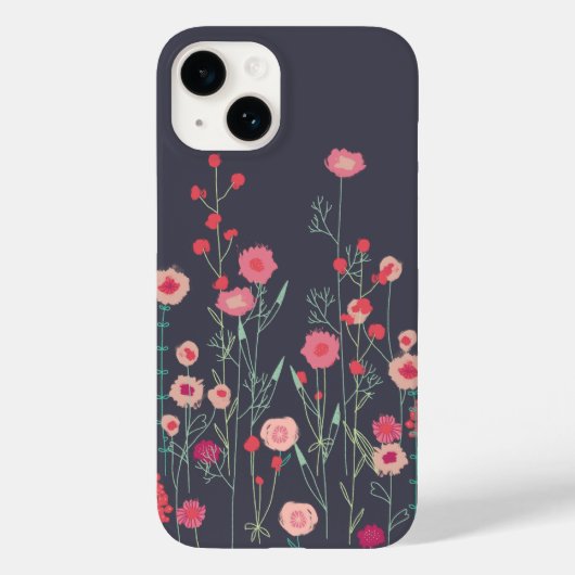 Floral Dark Boho Case-Mate iPhone Case (Achterkant)