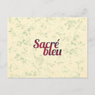  Floral Dark Cross Sacre Bleu Franse Funny Briefkaart