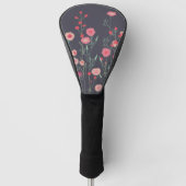 Floral Dark Golfheadcover (Voorkant)