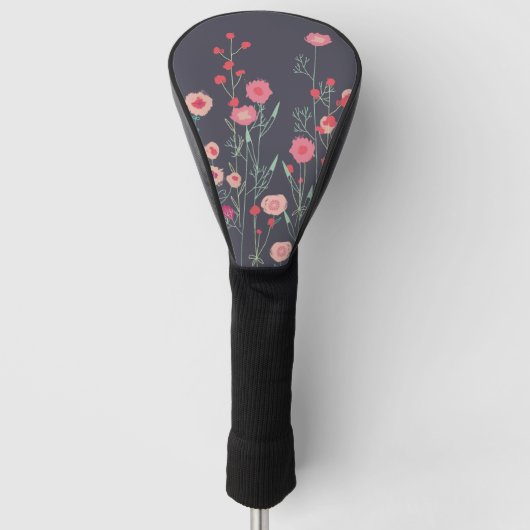 Floral Dark Golfheadcover (Voorkant)