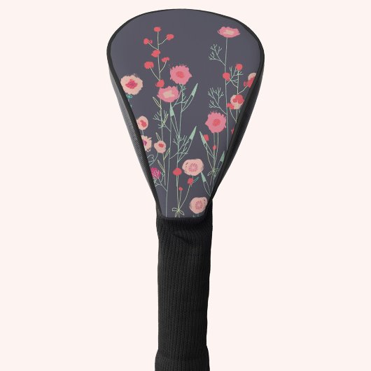 Floral Dark Golfheadcover