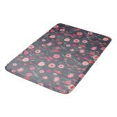 Floral Dark Modern Badmat (Gekanteld)