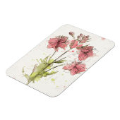 Floral Dark Pink Splash Magneet (Linkerzijde)