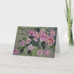 Floral Daughter-In-Law Birthday/Wenskaart Kaart<br><div class="desc">Oorspronkelijk acrylfloraal ontwerp van Dian... ... ... ...  Mooie roze bloesems en de voorkant hiervan,  kaart,  uitnodigend en mooi voor uitzicht.  De binnenkant heeft een hartgevoeld gevoel en is een perfecte keuze voor iemands schoondochter om te waarderen en te koesteren.</div>