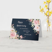 Floral Daughter & Son in Law Bruiloft Jubileum Kaart (Gele Bloem)