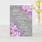 Floral Daughter & Son in Law Bruiloft Jubileum Kaart (Gele Bloem)