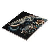 Floral dawn olifant kunst tegeltje (Zijkant)