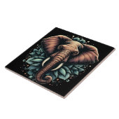 Floral dawn olifant kunst tegeltje (Zijkant)
