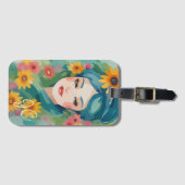 Floral Daydream Portrait Bagagelabel (Voorkant (horizontaal))