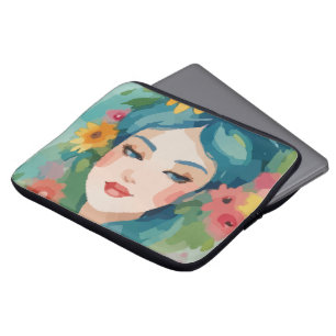 Floral Daydream Portrait Laptop Sleeve