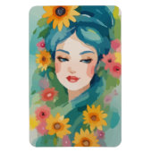 Floral Daydream Portrait Magneet (Verticaal)