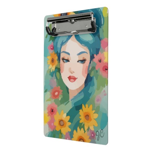 Floral Daydream Portrait Mini Klembord (Angled2)