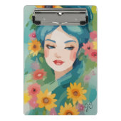 Floral Daydream Portrait Mini Klembord (Voorkant)
